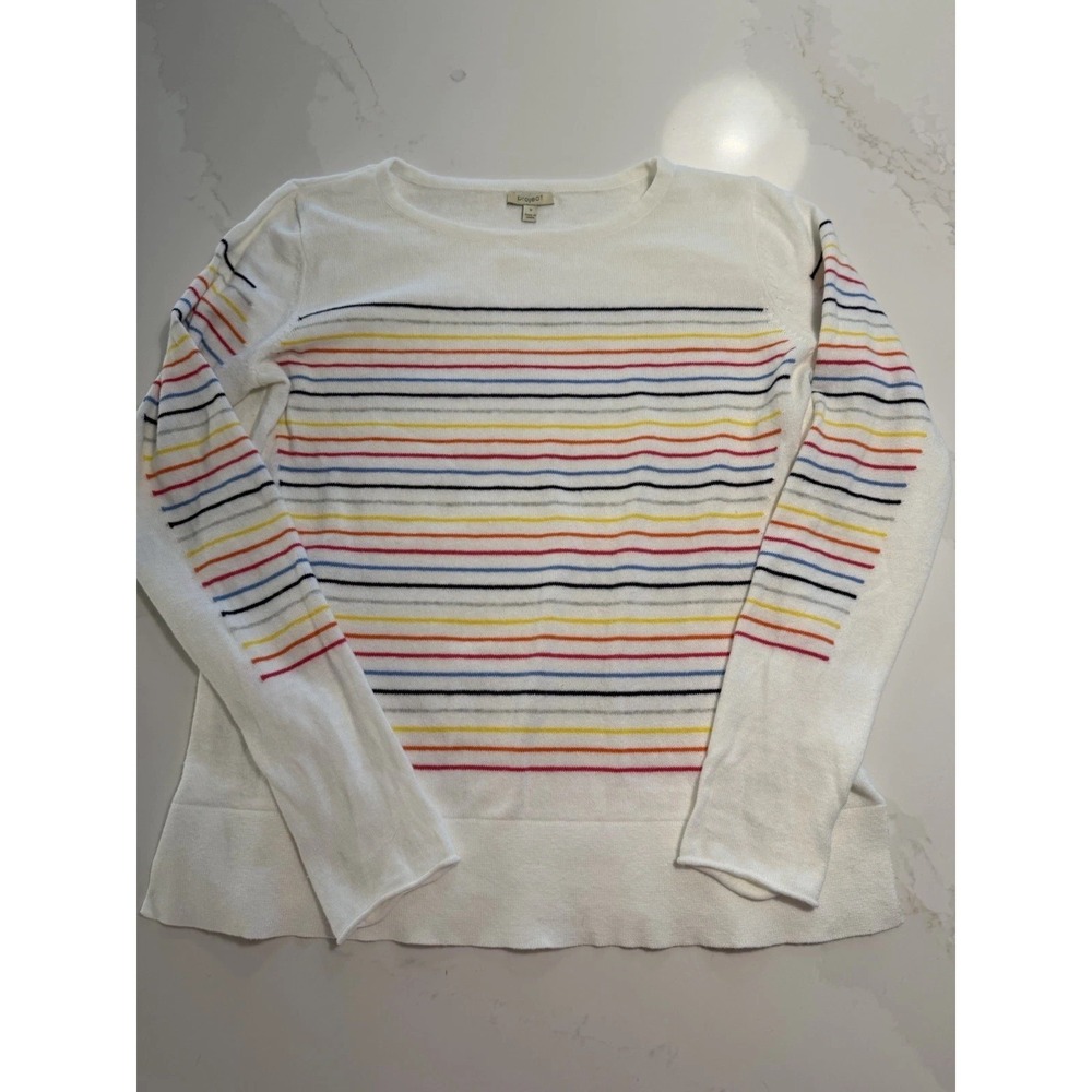 Project Women's Pullover Sweater Small Multicolor Striped Crewneck